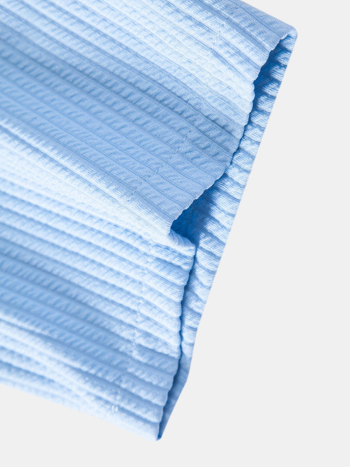 Bodhi | Muscle Fit Ribbed Stand Collar Shirt