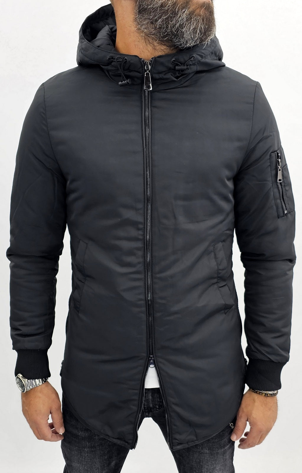 Daniel | Slim Fit Parka Jacket with Hood