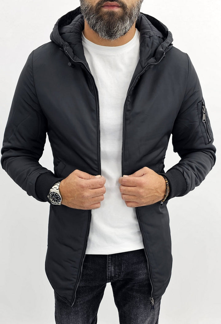 Daniel | Slim Fit Parka Jacket with Hood