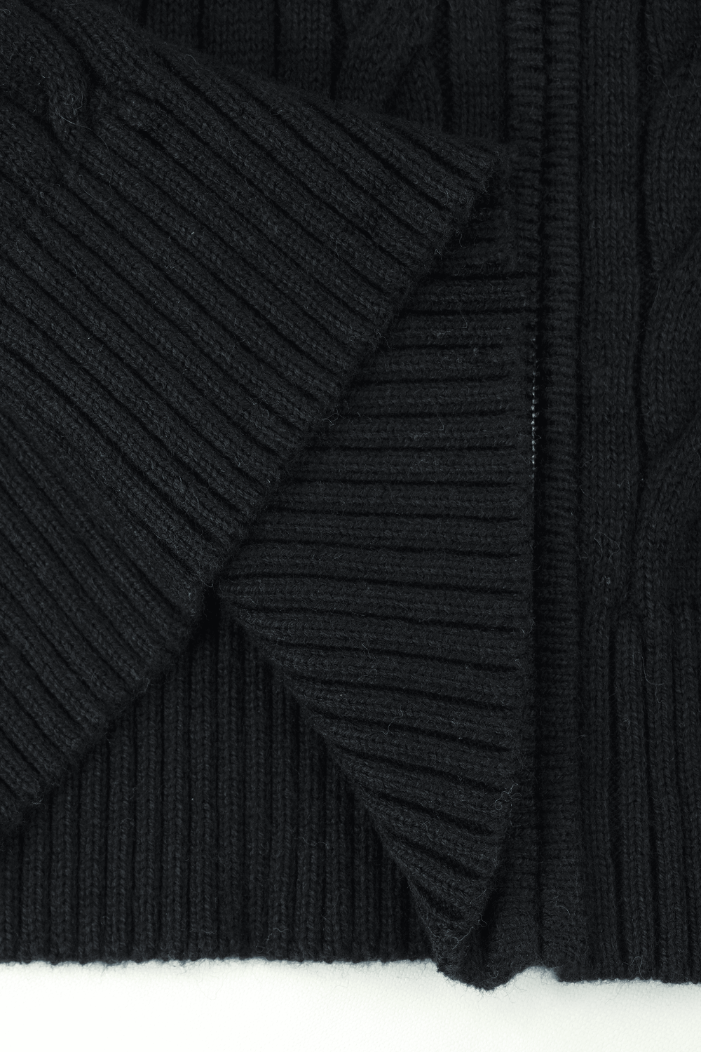 Gordon | Cashmere Cable Knit Full-Zip Sweater