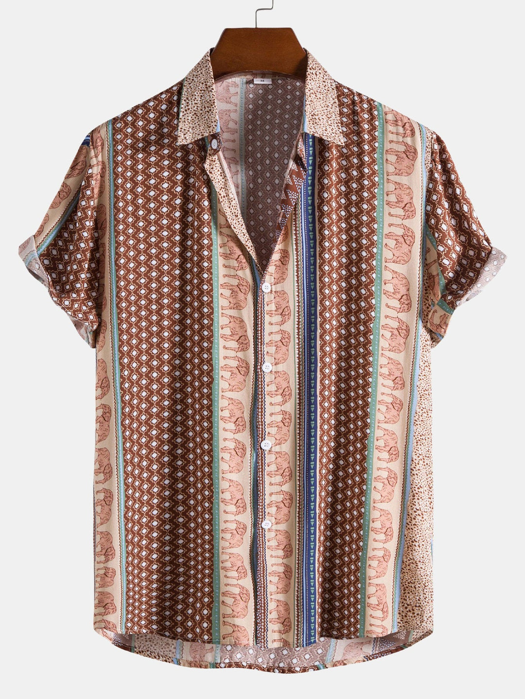 Marlow | Elephant Geometric Print Shirt