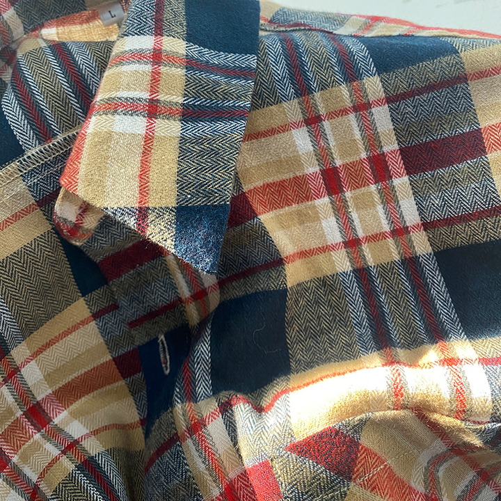 Men's Classic Casual Slim Fit Check Long Sleeve Shirt 91392940K