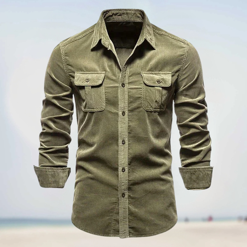 Jeffrey | Corduroy Button-Up Shirt