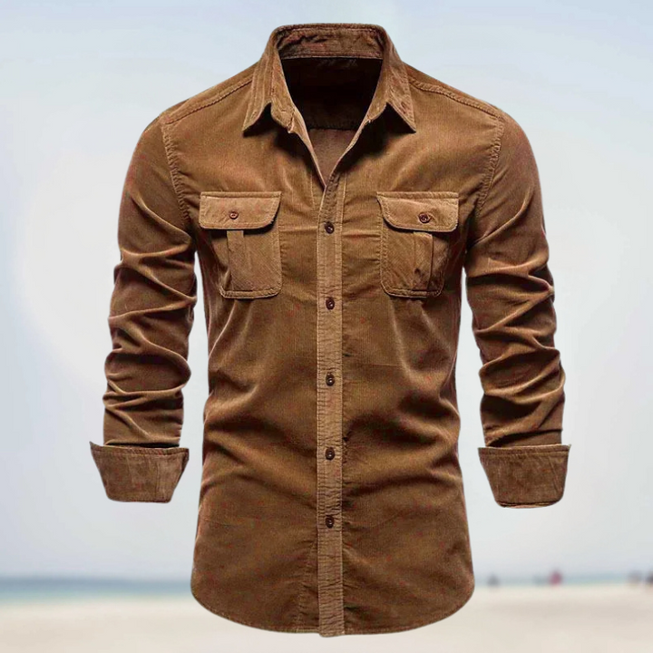 Jeffrey | Corduroy Button-Up Shirt