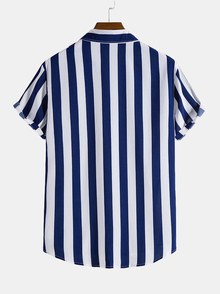 Izaiah | Wide Stripes Stand Shirts