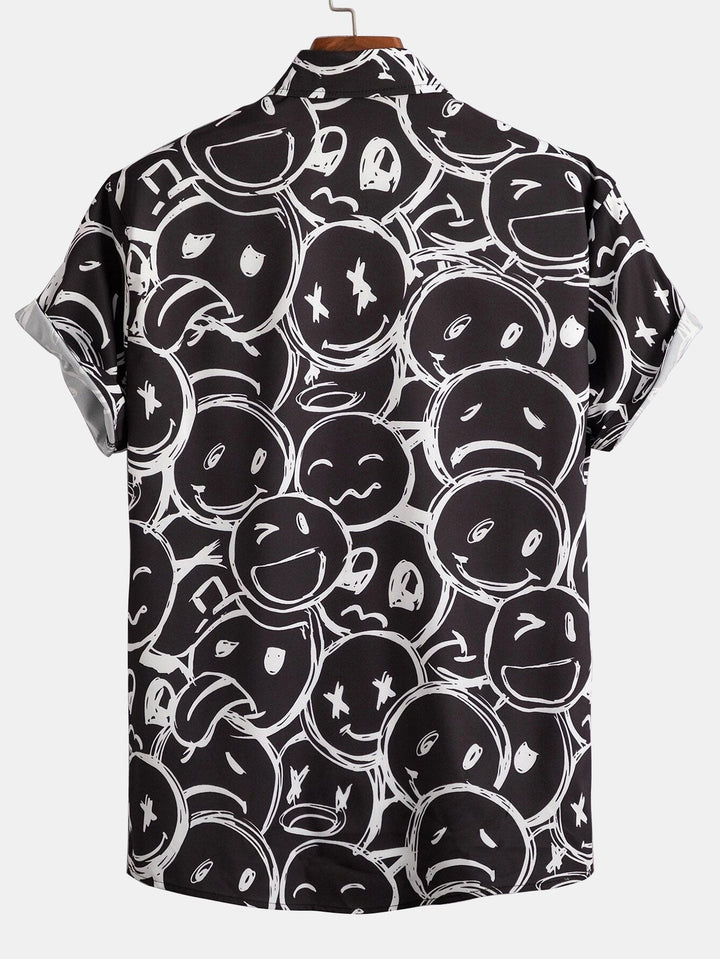 Iverson | Smiley Print Button Up Shirt