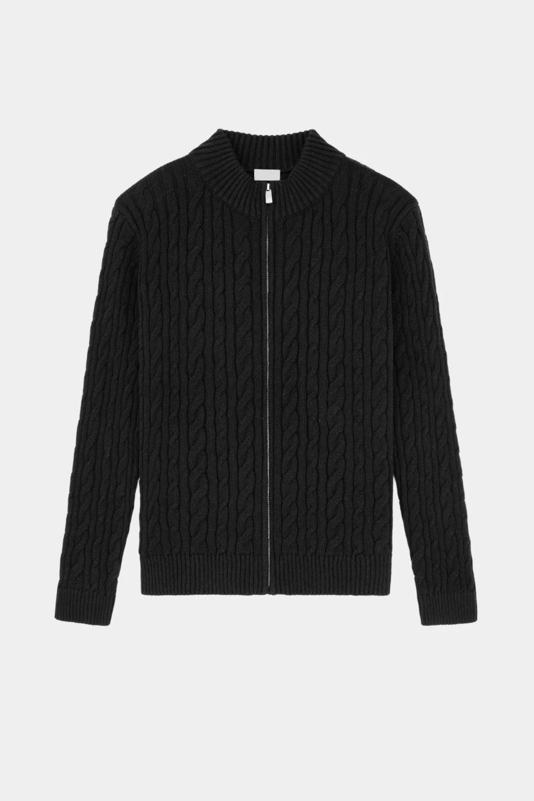 Gordon | Cashmere Cable Knit Full-Zip Sweater