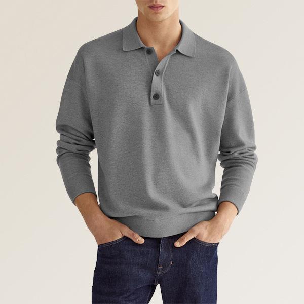 William | Long-sleeved Cashmere Polo Shirt