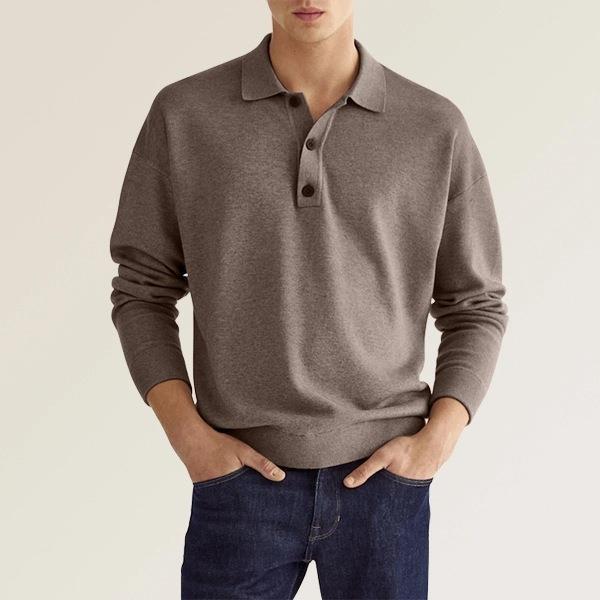 William | Long-sleeved Cashmere Polo Shirt