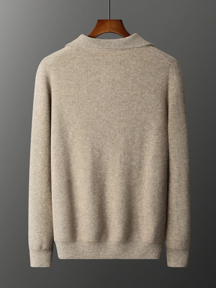 Cuthbert | 100% Cashmere Half-Zip Sweater