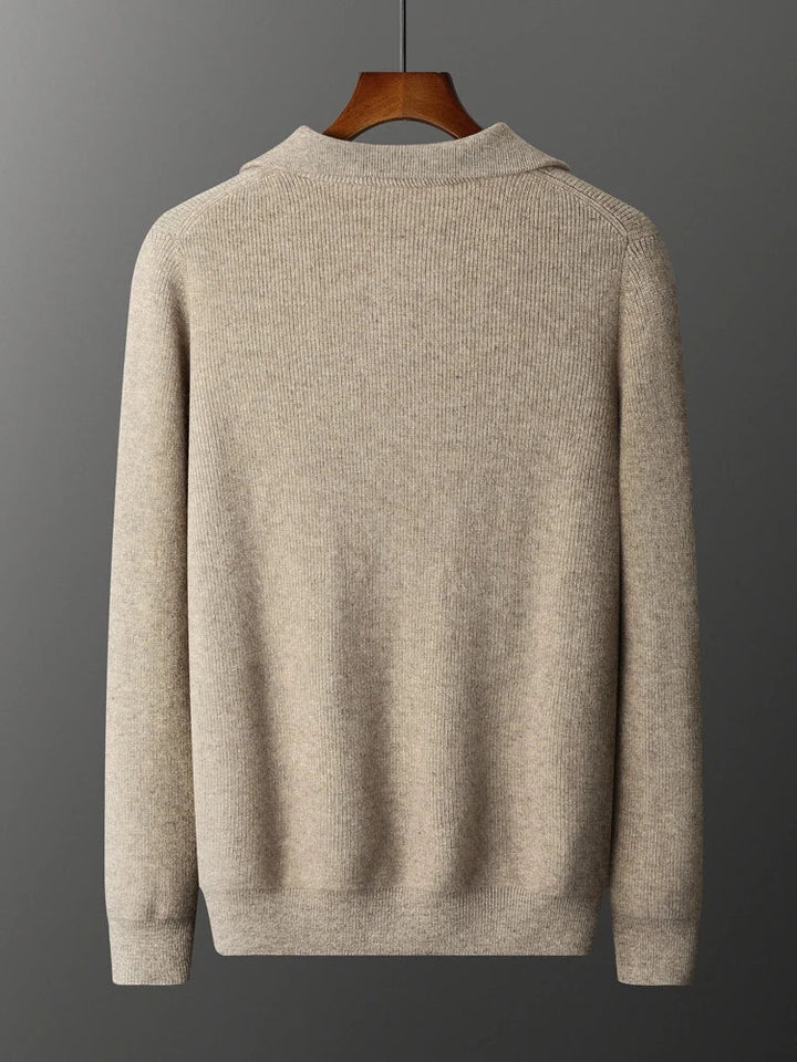 Cuthbert | 100% Cashmere Half-Zip Sweater