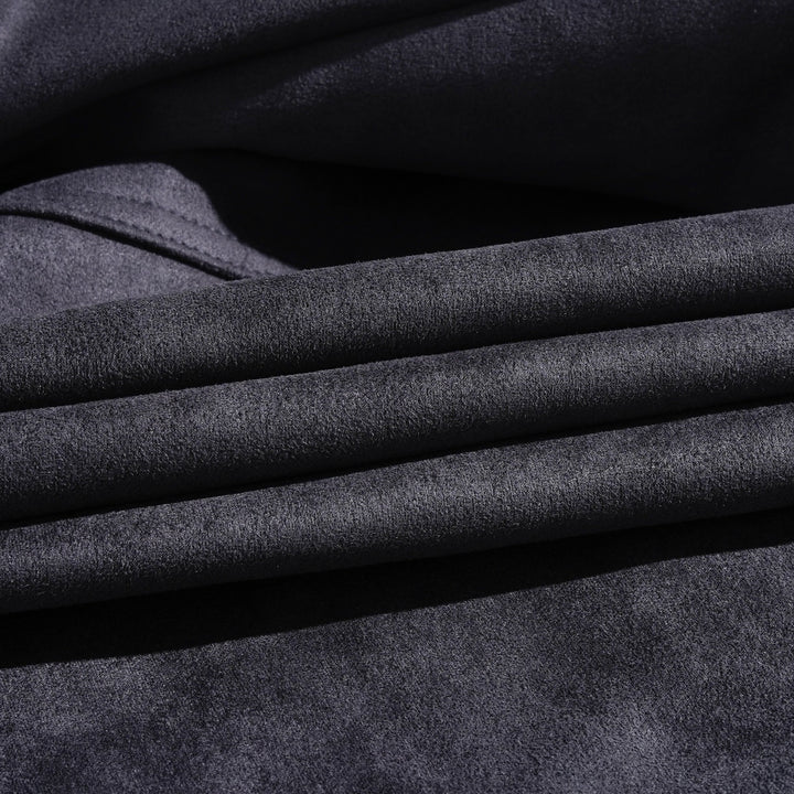 Men's Vintage Suede Single Breasted Stand Collar Jacket 65731063Y