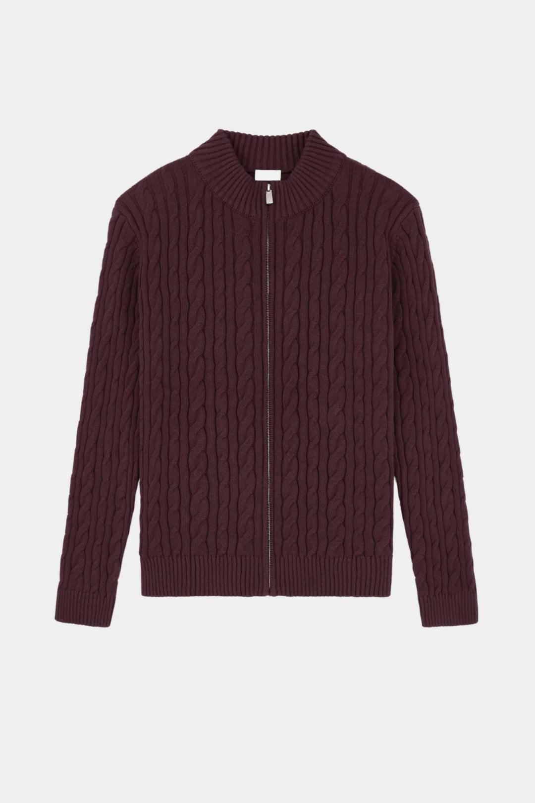 Gordon | Cashmere Cable Knit Full-Zip Sweater