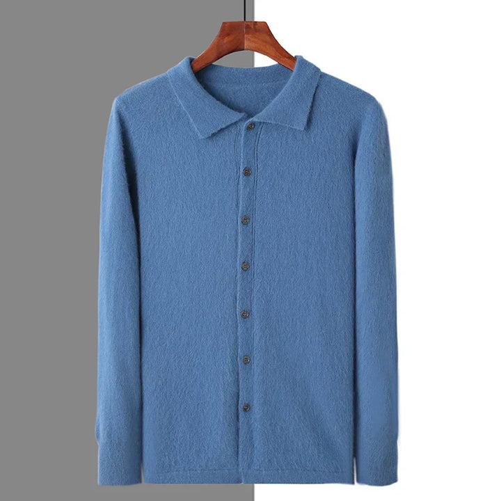 Ellett | 100% Cashmere Polo Button