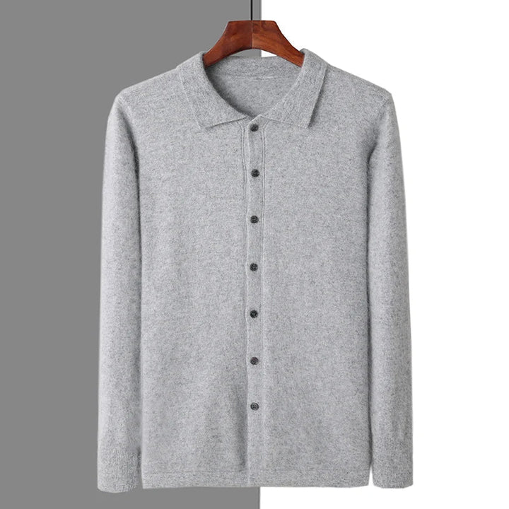 Ellett | 100% Cashmere Polo Button