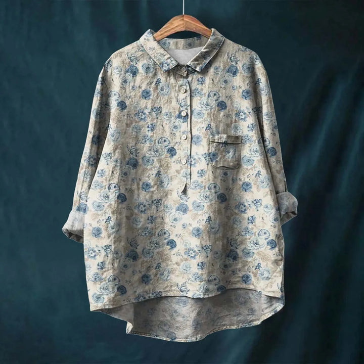 Aria | Elegant Floral Shirt
