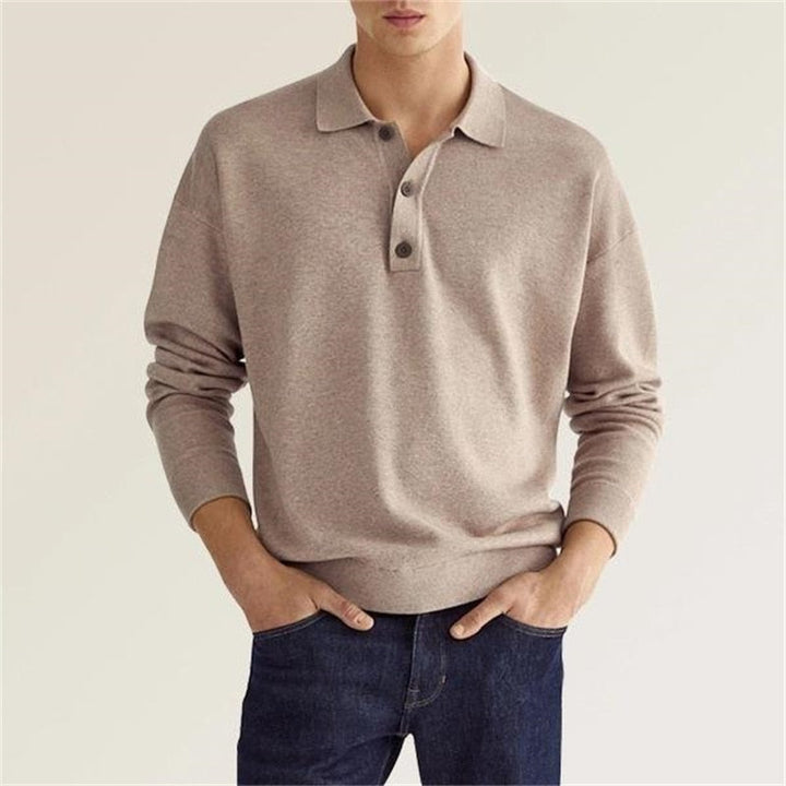 William | Long-sleeved Cashmere Polo Shirt