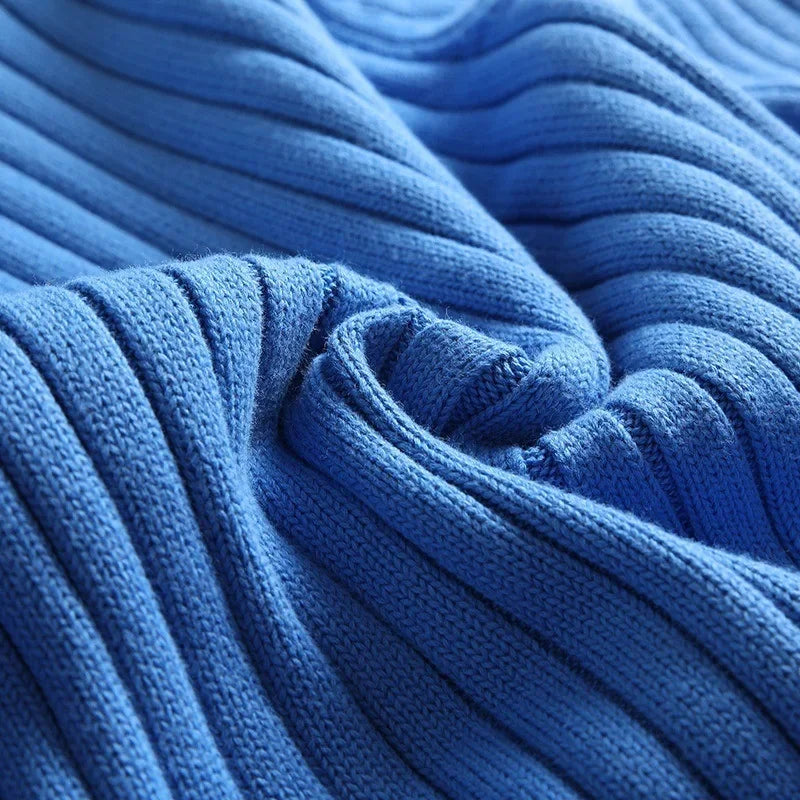 Harrison | Ribbed Knit Pullover with Turtleneck