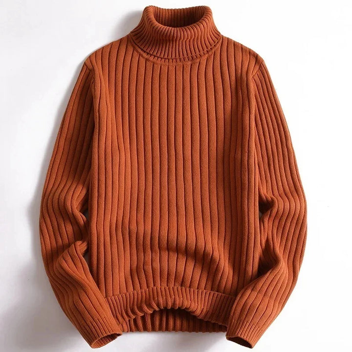 Harrison | Ribbed Knit Pullover with Turtleneck