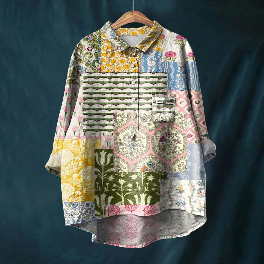 Aria | Elegant Floral Shirt