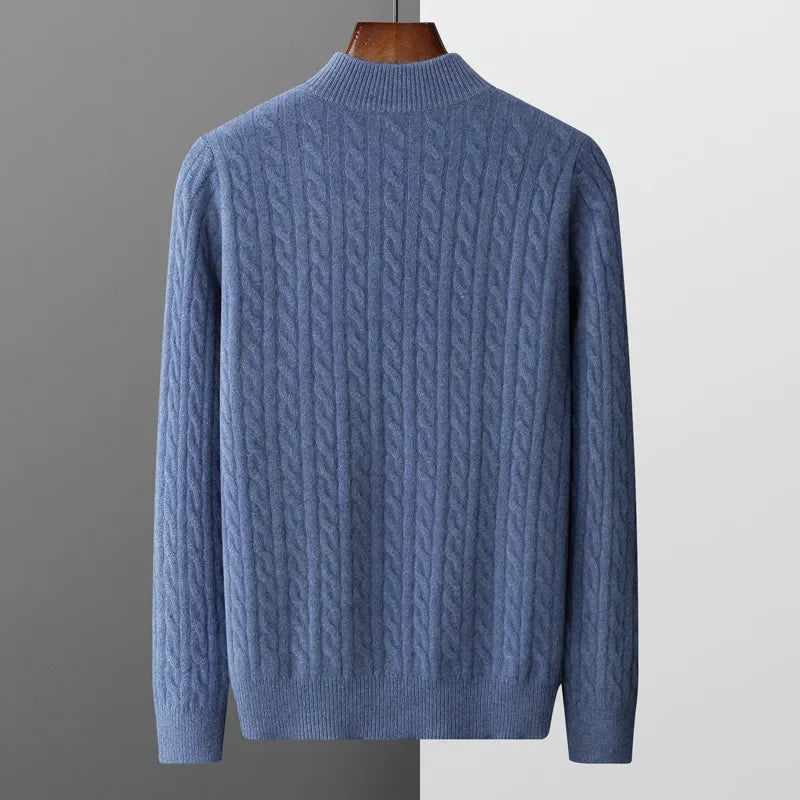 Edison | 100% Cashmere Quarter-Zip Sweater