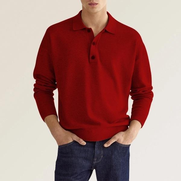 William | Long-sleeved Cashmere Polo Shirt