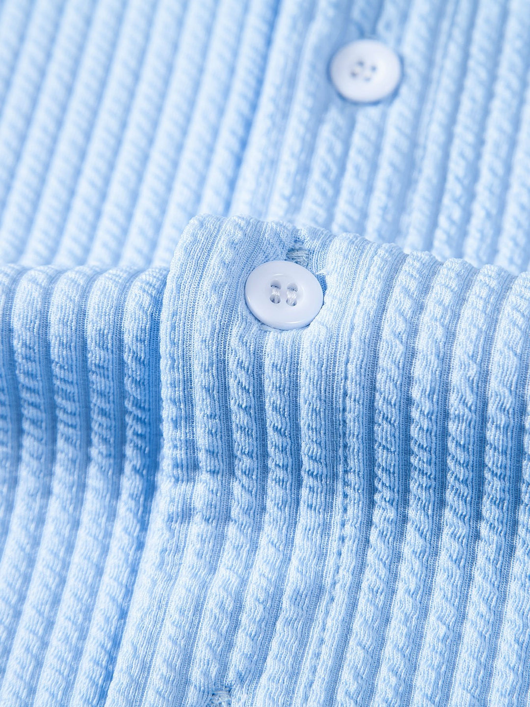 Bodhi | Muscle Fit Ribbed Stand Collar Shirt