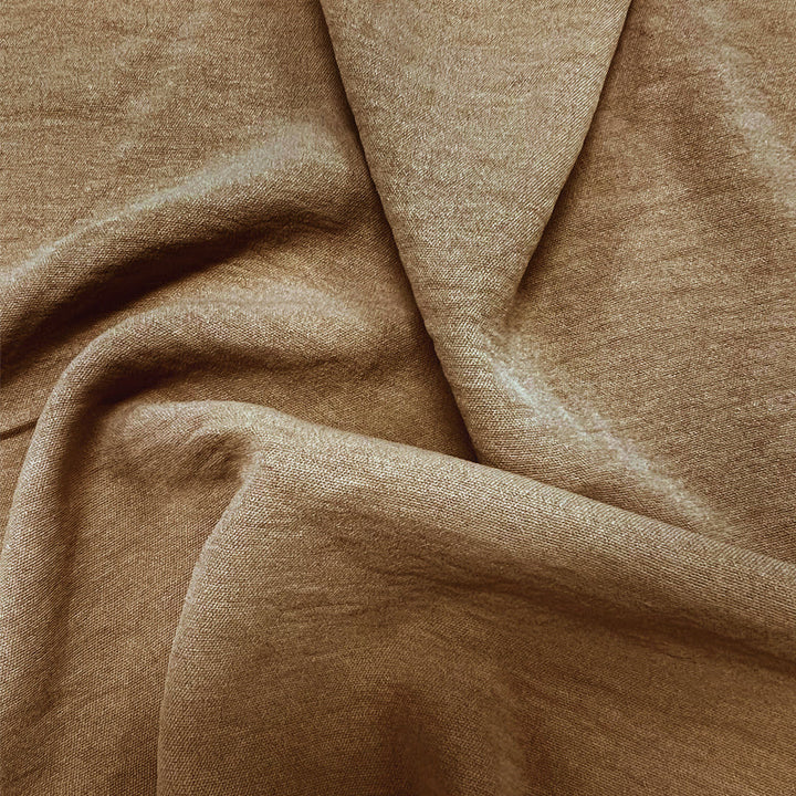 Men's Solid Color Double Pocket Cotton and Linen Long Sleeve Shirt 64413169Y